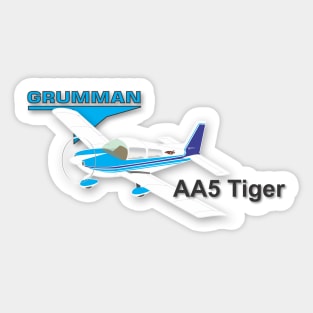 Grumman AA5 Tiger - Blue Sticker